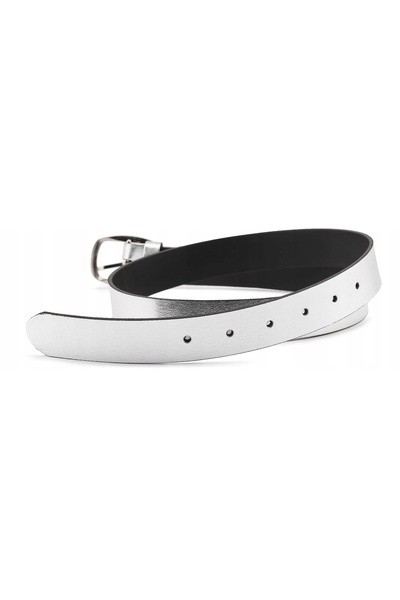 NO BRAND Merry Style Curea de damă din piele Argintie 90x3