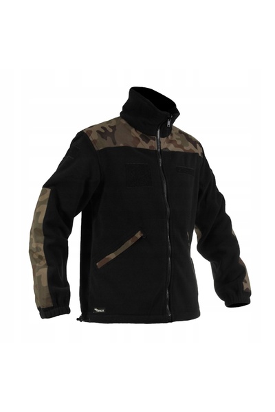NO BRAND Hanorac din fleece polar pentru bărbați, strat de bază militar din f...