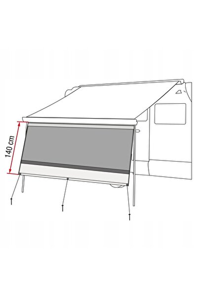 NO BRAND Protecție solară pentru copertine Blocker 400 - Fiamma