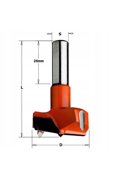 CMT Burghiu Puszkowe HW D=15 L=57,5 S=10x26 LH 317.150.12
