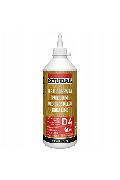 Soudal Adeziv pentru lemn impermeabil PU 66A D4 flacon 750ml