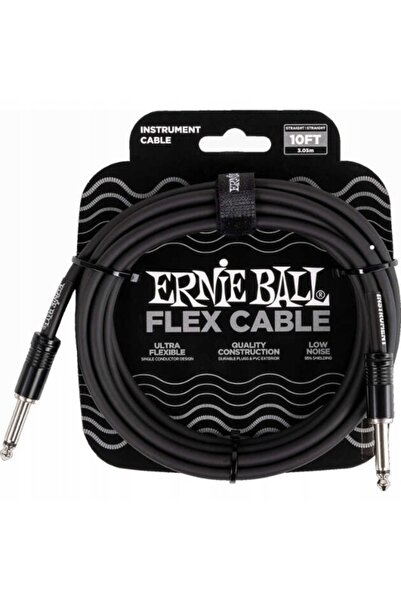 NO BRAND Cablu instrumental chitară mono JACK 3m Ernie Ball P06434 - Negru