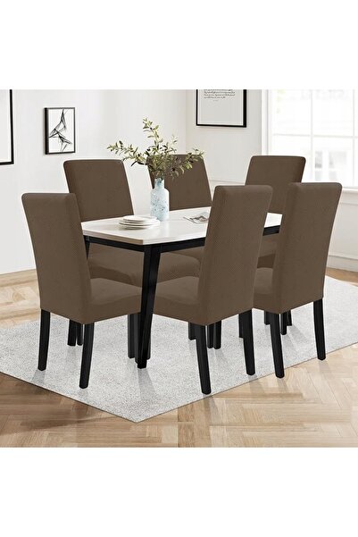 NO BRAND Husă moale pentru scaun de dining, set de patru
