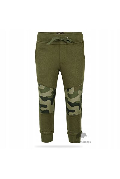 NO BRAND PANTALONI DE TRENING PENTRU COPII WADERA VERZI CU GENUNCHIERE MORO -...