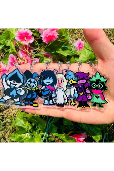 choice2 1 set 8 pcs Game Deltarune Kris Susie Ralsei Cosplay Anime Accessorie...