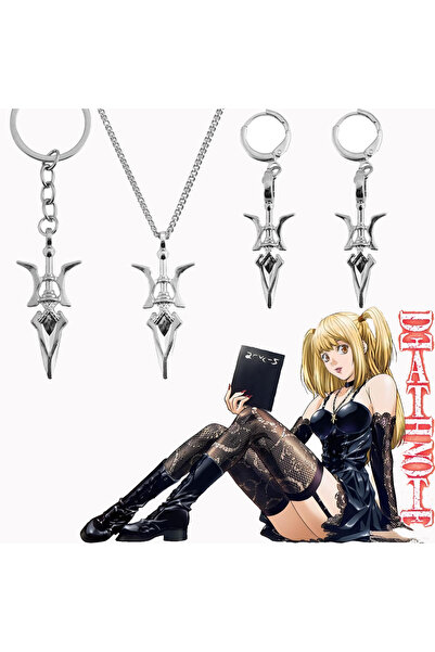 choice2 black Anime Ghost Death Keychain Note Misa Amane Halberd-Shaped Penda...