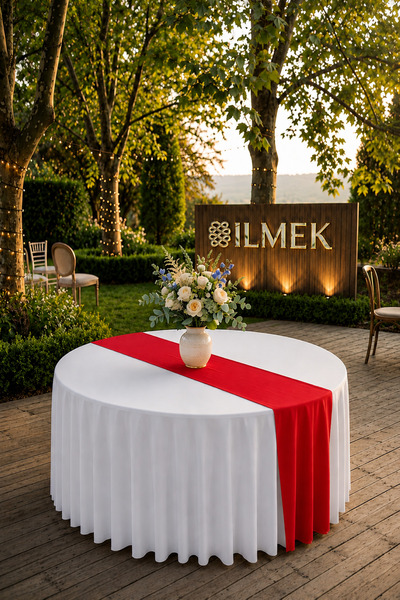 ilmek ديرتسيز رنر |   لا يسبب الحدبة أي ضرر، ومقاوم للبقع. |   مناسب لحفلات ا...