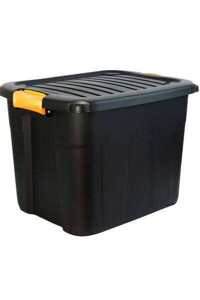 YUPY ® Storage box with lid and handles for clothes, tools, various items, re...
