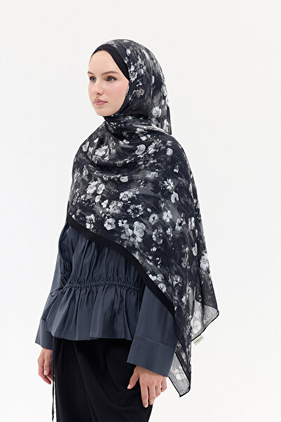 cs camellia scarf Σάλι Freya Rami - Μαύρο