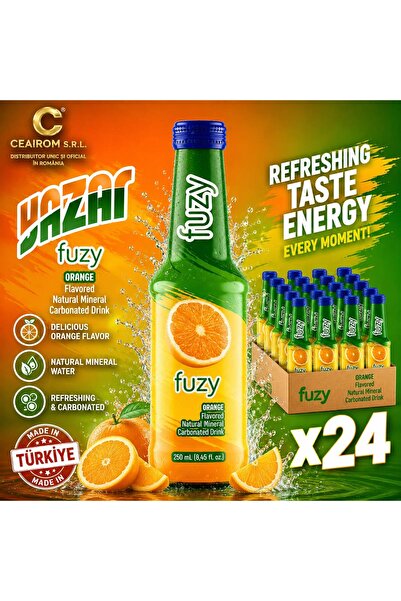 Fuzy CARBONATED DRINK ORANGE 24 PCS