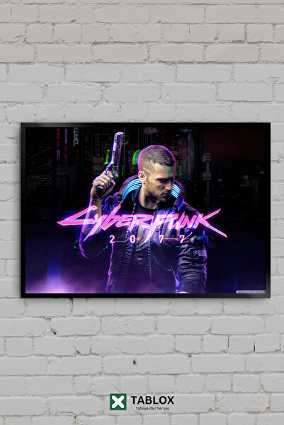 TABLOX Cyberpunk 2077 Game Cyberpunk Neon Επιτραπέζιο διακοσμητικό MDF με εμφ...