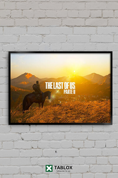 TABLOX The Last Of Us Part II Sunset Horse Game Frame View Decorativă Masă de...