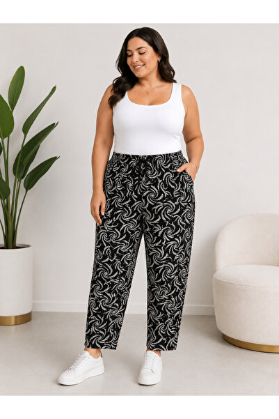 Trendline Trendy Women's Stretchy Fabric Elastic Waistband Oversized Plus Siz...