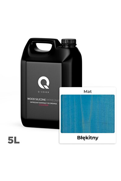 NO BRAND Imprăștiere pentru lemn cu protecție UV siliconică, albastru, 5L + p...