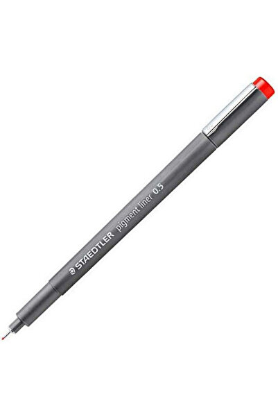 Staedtler Μαρκαδόρος Pigment Liner Κόκκινο για Σχεδίαση 0,5 χιλιοστά