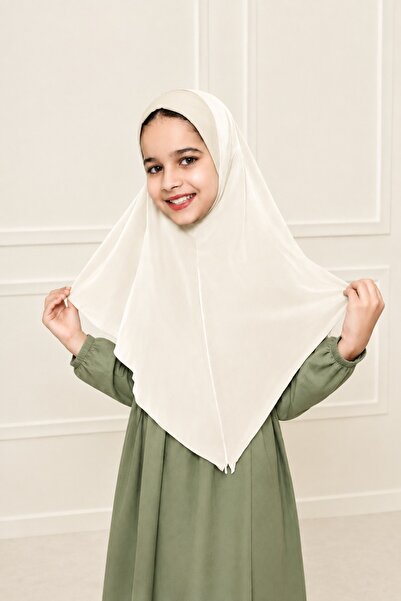 Linda Hijab Olive Green Hijab for Kids – Simple Modest Islamic Headscarf for ...