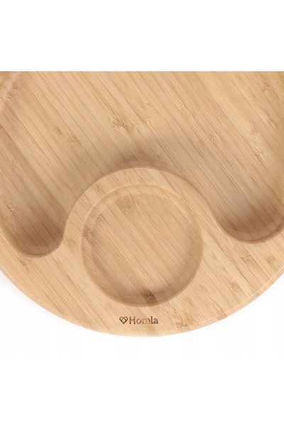 NO BRAND Tavă din bambus pentru servirea gustărilor 30x5 cm HOMLA