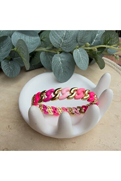 nesdesignn Colorful gold detailed s rubber bracelet