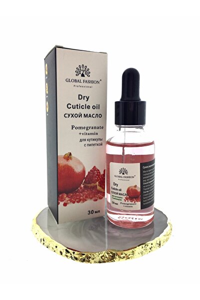 global fashion Set 2 x Ulei de cuticula cu pipeta, aroma de rodie, 30ml