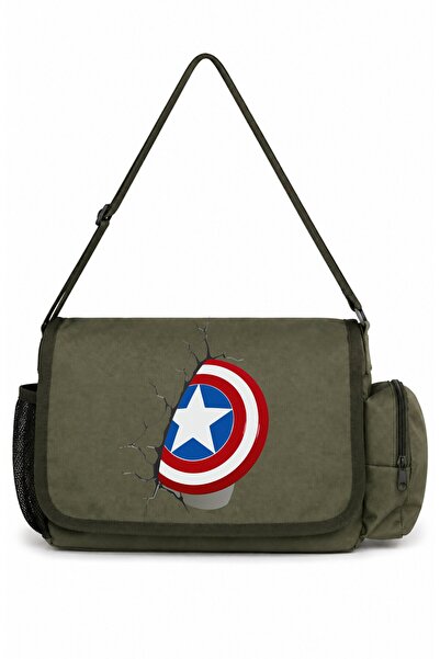 SEVBANO Τσάντα ταχυδρόμου πολλαπλών χρήσεων Captain America Avengers Hero Fil...