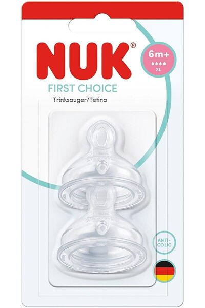 Nuk First Choice Silikon Biberon emziği, XL
