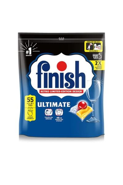 Generic Brand Finish Ultimate All in One Lemon Dishwasher Tablets 55pk