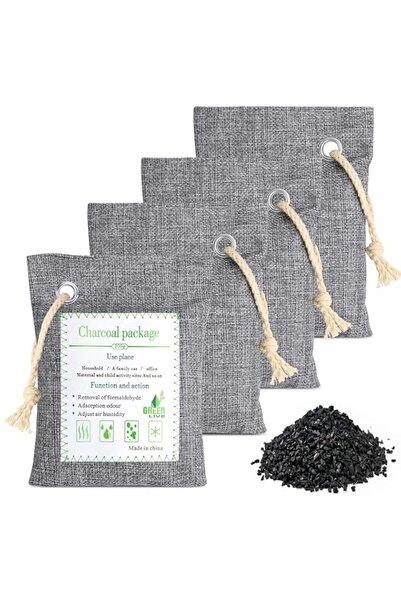 Generic Brand URbazaar 4 Pack Bamboo Charcoal Air Purifying Bags(Large,4x200g...
