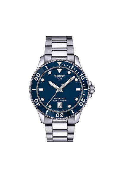 TISSOT Ανδρικό ρολόι Seastar 1000 120.410.11.041.00, Γκρι / Μπλε