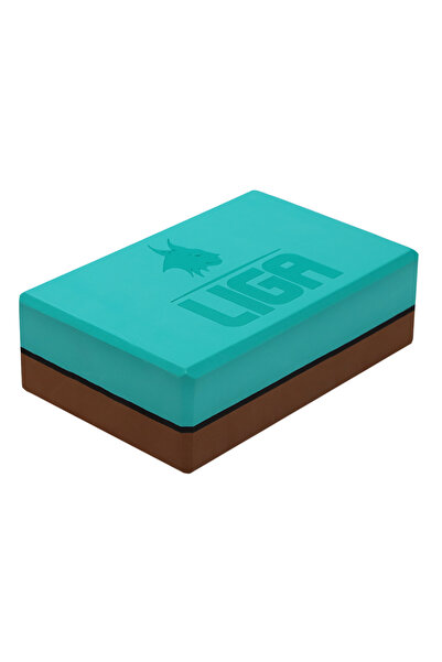 Liga Sport Yoga block double colored (light blue/brown) LIGASPORT*