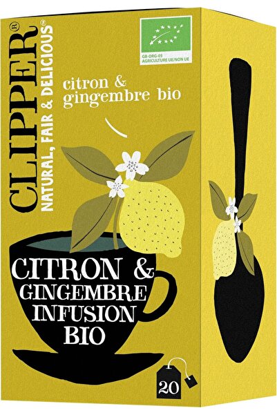 Clipper Lemon Ginger Infusion Organic Herbal Tea