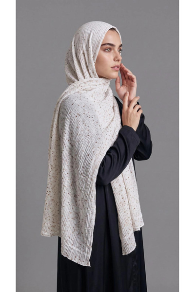Levidor Muslin Spotted Shawl Gray