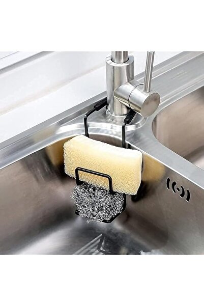 Generic Tazweeq Black Sink Caddy, Hanging Sink Sponge Holder, Faucet Sponge R...