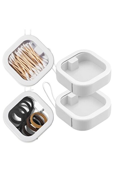 Generic 2Pcs Hair Tie Organizer, Portable Travel Qtip Holder,Bathroom Storage...