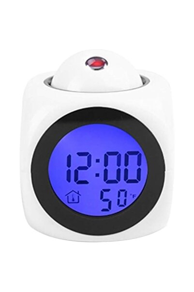 Generic Brand HALAMODO 2025 New LCD Projection Alarm Clock, Voice Intercom El...
