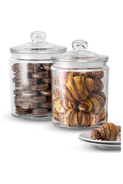Generic Quesera®Glass Kitchen Jars, Food & Cookie Storage Containers for Pant...
