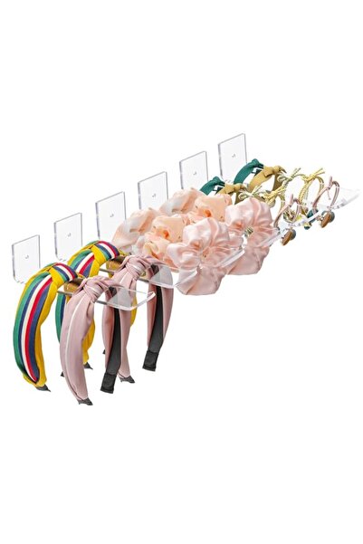 Generic SYOSI Acrylic Headband Holder Wall Display, , 6 Pack Clear Hanging He...