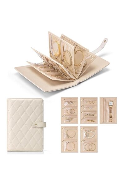 Generic Brand Travel Jewelry Organizer Case, Jewelry Storage Book Ring Binder...
