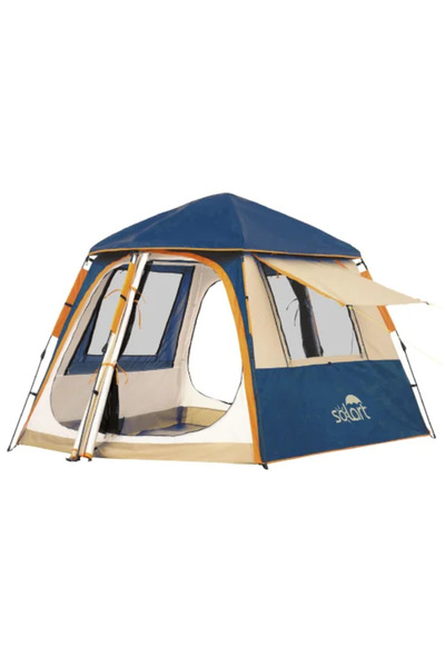 SOLARTEC Σκηνή παραλίας αυτόματη 330x220x185cm polyester μπεζ SOLART
