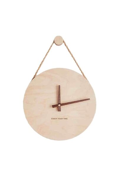 Generic Brand Bliss Vie Solid Wood Wall Clock | Nordic Classic Decorative Clo...