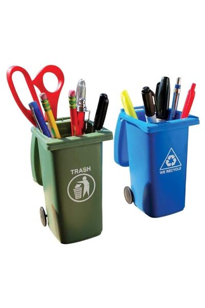 Generic BigMouth Inc Mini Trash & Recycle Can Set