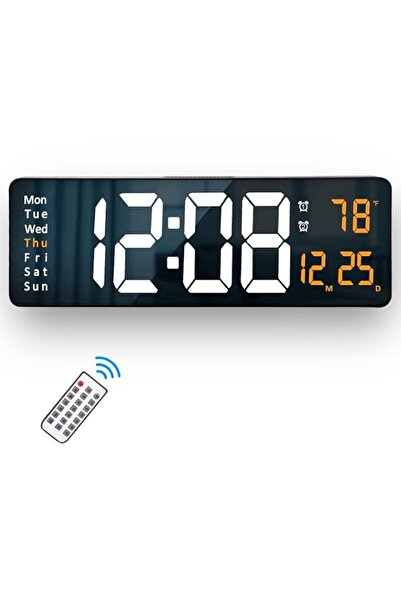 Generic Brand Meloya Large Digital Wall Clock, 16.2” LED Digital Clock Large ...