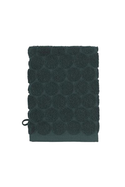 Generic Hema Polka Dot Cotton Wash Cloth, 16 Cm Length X 21 Cm Width, Dark Green