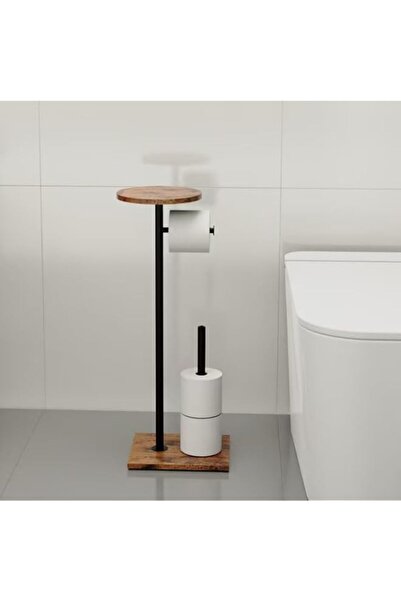 Generic Toilet Paper Holder Stand with Shelf, Toilet Paper Roll Holder with R...