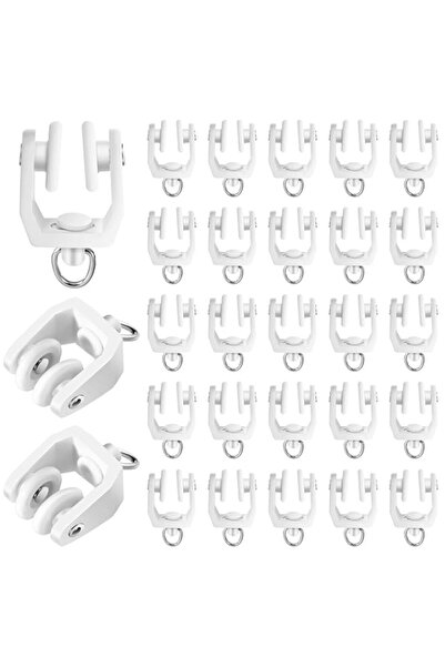 Generic Jetec Curtain Track Rollers Ceiling Curtain Track Hooks Flexible Bend...