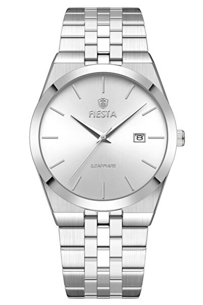 Fiesta F25040M Men's Wristwatch with Steel Strap