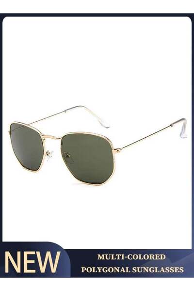 Generic Multi-colored women's polygonal sunglasses, classic men's goggles, un...