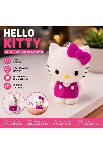 Generic Brand Breloc Pisicuță 3D – 7 cm, Figurină Cute pentru Geantă, Ghiozda...