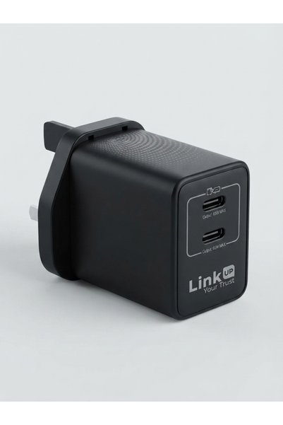 Primo Plus شاحن حائط فائق السرعة بقوة 45 واط مع منفذي USB-C