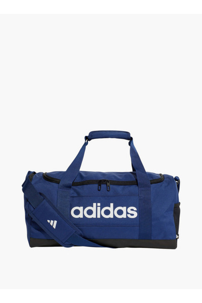 adidas Logo Print Duffel Bag with Zip Closure and Double Handle - IN6111