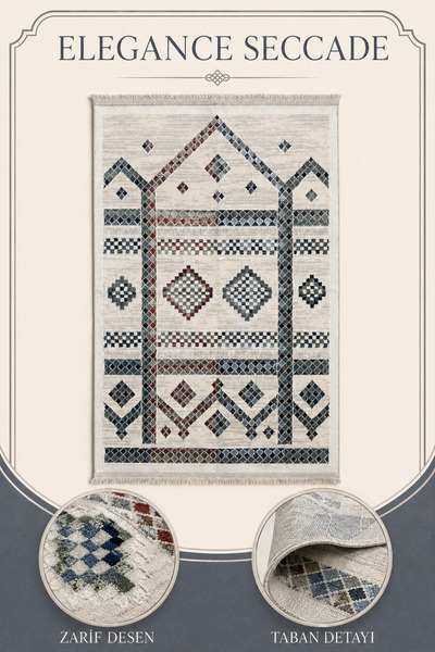 İlkbenaldim Elegance Seccade Velvet Soft Textured Premium Prayer Mat 80X120 |...